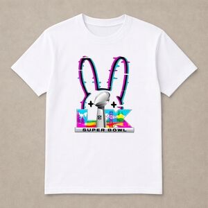 Unisex Bad Bunny Super Bowl Graphic T-Shirt